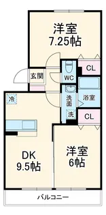 ピアニィ・レイディクス【2階】の間取り