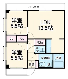 フェニックスコート【4階】の間取り