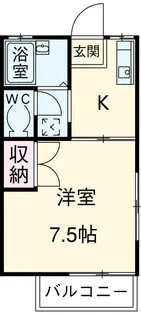 ハイツモーレアC【1階】の間取り