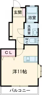 カサエスペランサB【101号室】の間取り