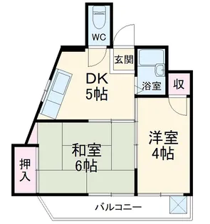 レナジア中川【2階】の間取り