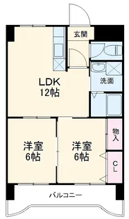 アネックス高畑【602号室】の間取り