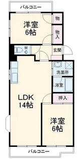 アルモニードエル【204号室】の間取り
