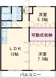けやき通りハイツ【2階】の間取り
