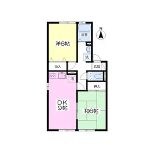 アグリハイツA【102号室】の間取り