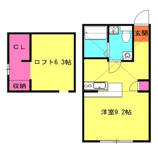 プリマ十番館【2階】の間取り