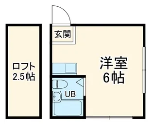 海風ハイツ【1階】の間取り