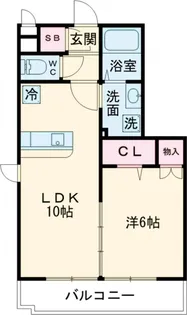 カーサ・リアンジュ【103号室】の間取り