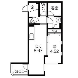 あさひレジデンス表町【1階】の間取り