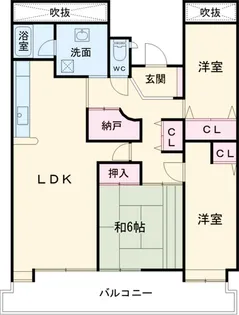 T−oneMIYAHARAWestB【602号室】の間取り