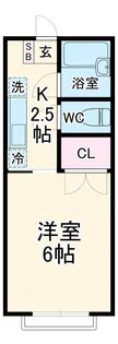 パールハイツ元住吉【1階】の間取り