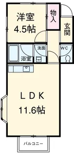 CASA SERENA【2階】の間取り