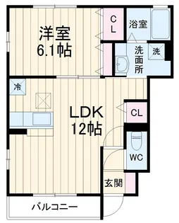 メゾン シャトル【1階】の間取り