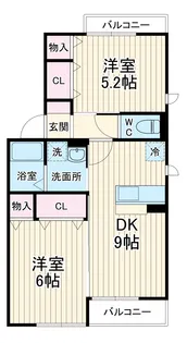 ボナール B【2階】の間取り