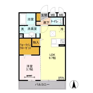 アーバンコート【1階】の間取り