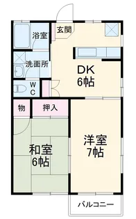 岩崎ハイツ【2階】の間取り