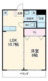 メゾンドサンティエ【3階】の間取り