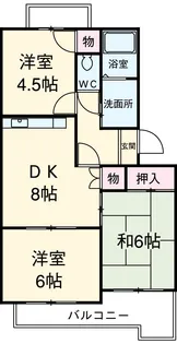 ピアコート桜林【304号室】の間取り