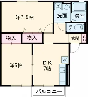 シャルマンA【1階】の間取り
