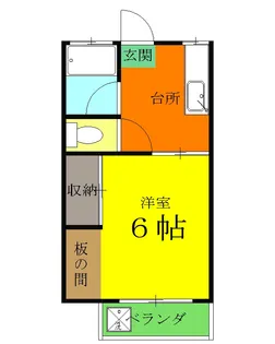 三樹ハイツ島野【105号室】の間取り