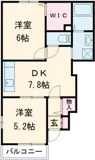 パインコート【101号室】の間取り