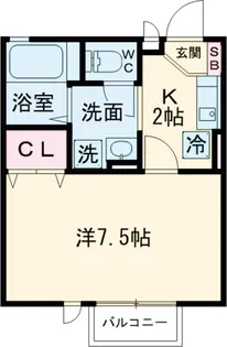 フローラ【101号室】の間取り