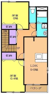 アメジストM&S【2階】の間取り