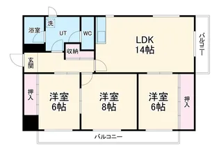 ユートピア東照苑【3階】の間取り