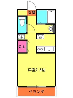 ビラ堀ノ内【1階】の間取り