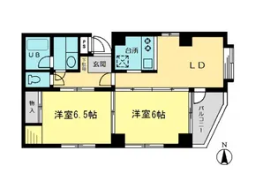 グリーンパークシボクチ【1階】の間取り