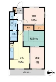 プライムアーバン武蔵小金井【3階】の間取り
