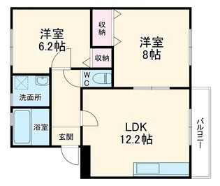シーサイドヒルズ【1階】の間取り