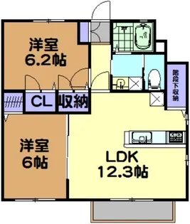 エスポワール【1階】の間取り