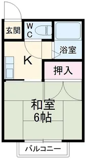 ロイヤル平成【105号室】の間取り