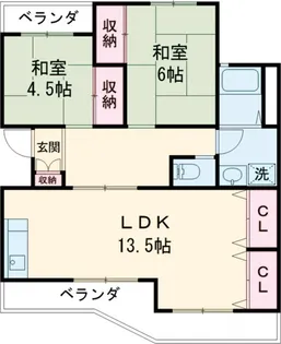 レジデンス中泉【205号室】の間取り
