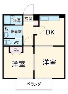 トリーハイツ三度山【1C号室】の間取り