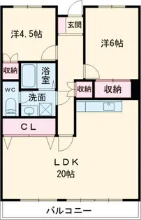 桜ハイツ【3階】の間取り