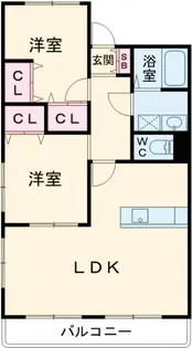第3桜ハイツ【3階】の間取り
