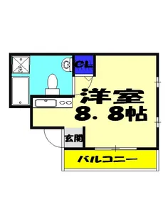 アメニティ大久保【1階】の間取り