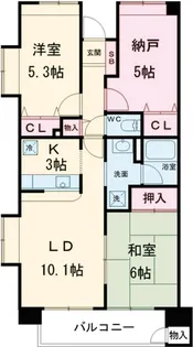 サンハイク7東小金井【3階】の間取り