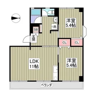 佳月マンション【3階】の間取り