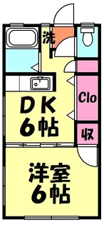 ハイツみのり【1階】の間取り