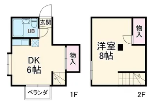 コーポS【2階】の間取り