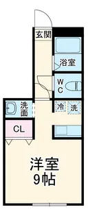 湘南(新)パラシオン【1階】の間取り