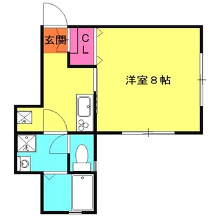 ビレッジ上町【101号室】の間取り