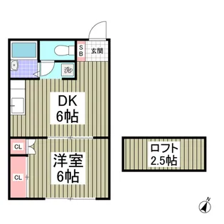 谷塚第13【1階】の間取り