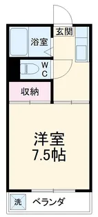 アミノハイツ【1階】の間取り