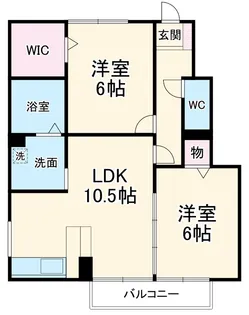 アクシス・プレイス【1階】の間取り