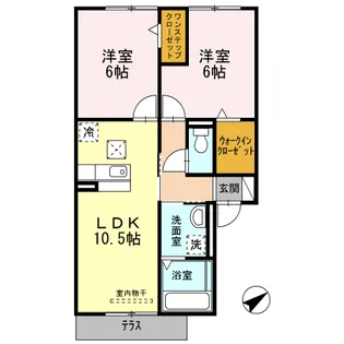 リバーシティ【106号室】の間取り