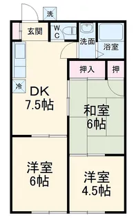 サンヒルズ原【202号室】の間取り